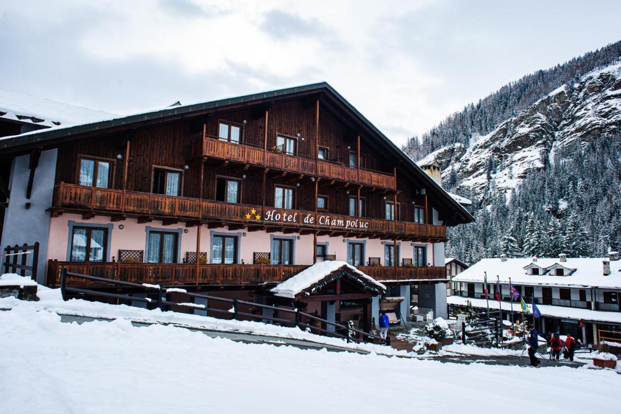 Hotel De Champoluc Bagian luar foto